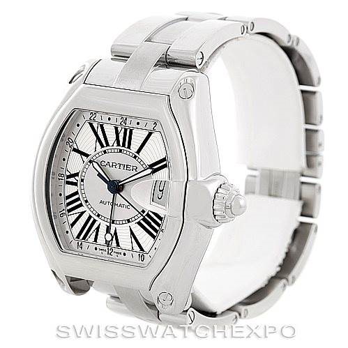 Cartier Roadster Mens XL GMT Watch W62032X6 SwissWatchExpo