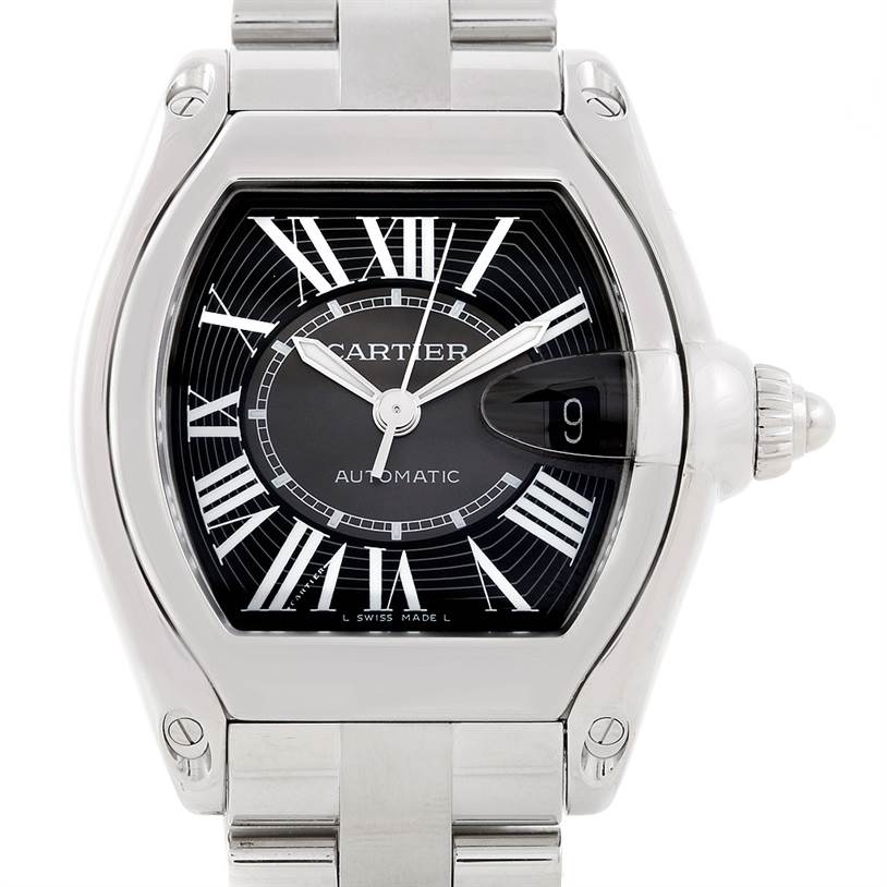 Cartier Roadster Mens Steel Large Watch W62041V3 | SwissWatchExpo