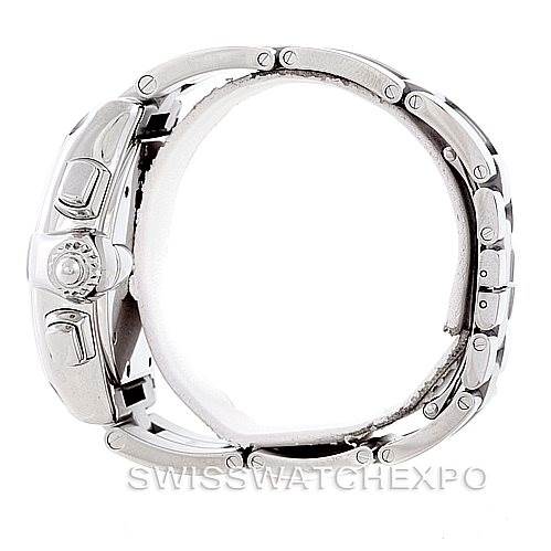 The image shows a side view of a Cartier Roadster W62019X6 Men's Stainless Steel Silver Dial W62019X6 Men's Stainless Steel Silver Dial model watch, highlighting the case and bracelet.