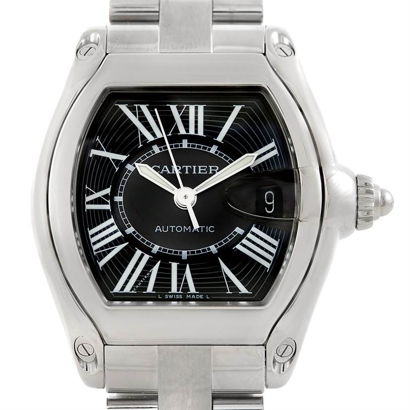 Cartier Roadster Mens Steel Large Watch W62041v3 