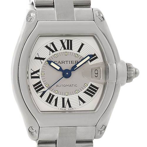 Photo of Cartier Roadster Mens Steel Large Watch W62000V3