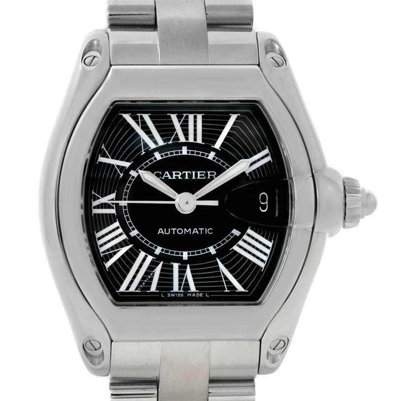 Cartier Roadster Mens Steel Large Watch W62041V3 | SwissWatchExpo