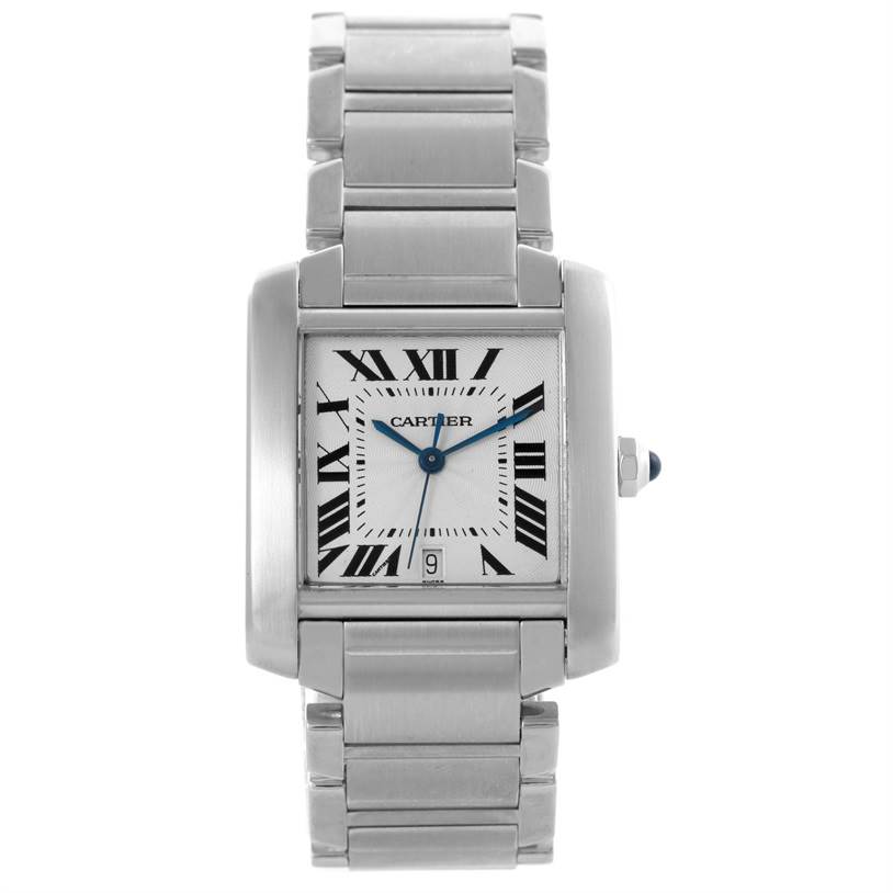 Cartier Tank Francaise Automatic Silver Dial Large Watch W51002Q3 ...
