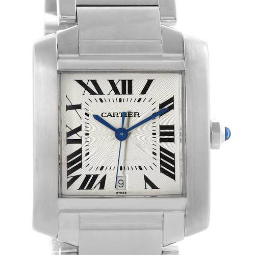 Photo of Cartier Tank Francaise Automatic Silver Dial Date Watch W51002Q3