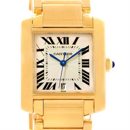 Photo of Cartier Tank Francaise Large 18K Yellow Gold Unisex Watch W50001R2