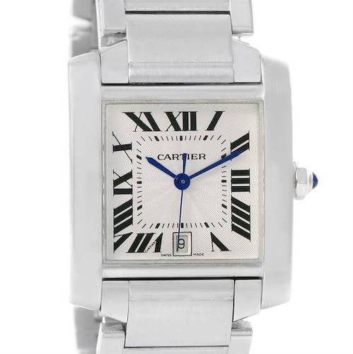 Photo of Cartier Tank Francaise Automatic Silver Dial Large Watch W51002Q3