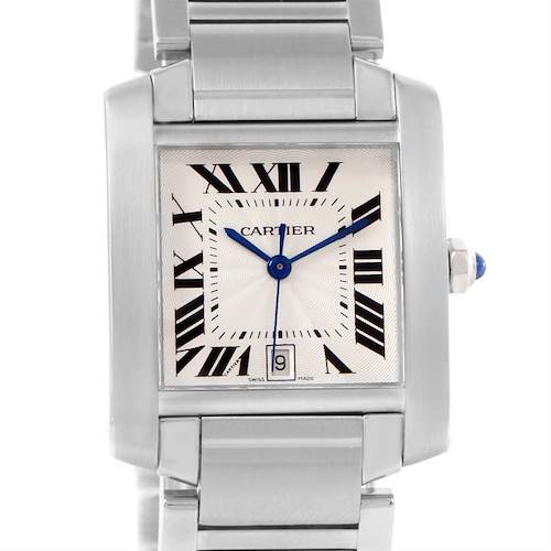 Photo of Cartier Tank Francaise Automatic Silver Dial Large Watch W51002Q3