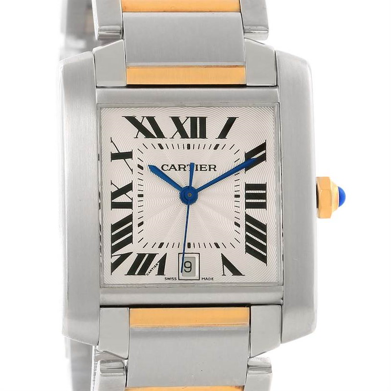 cartier tank francaise with date