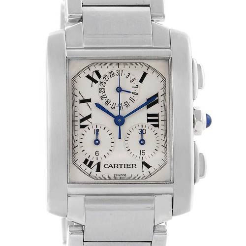 Photo of Cartier Tank Francaise Stainless Steel Chronoflex Watch W51001Q3
