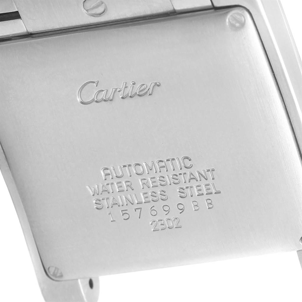 Cartier Tank Francaise Silver Roman Dial Steel Watch Model W51002Q3 ...