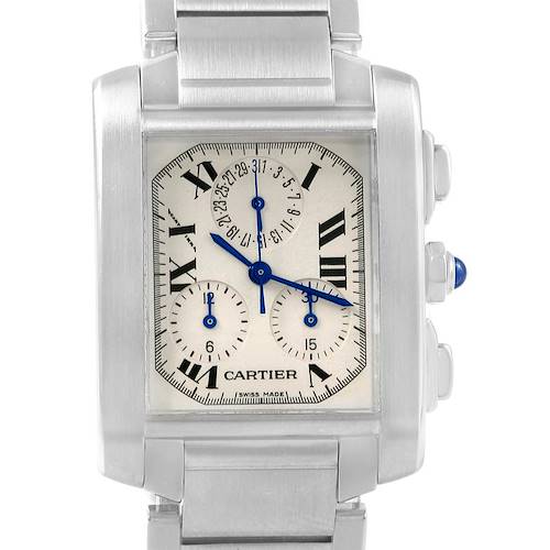 Photo of Cartier Tank Francaise Stainless Steel Chronoflex Watch W51001Q3