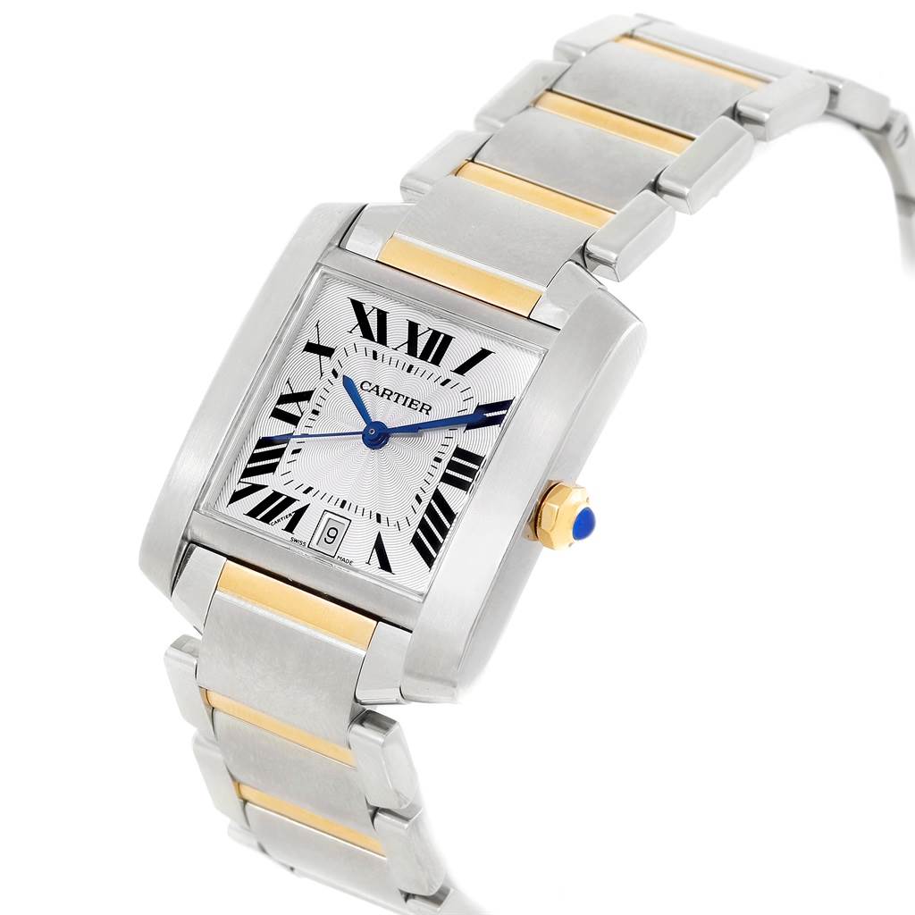 cartier tank gold and silver