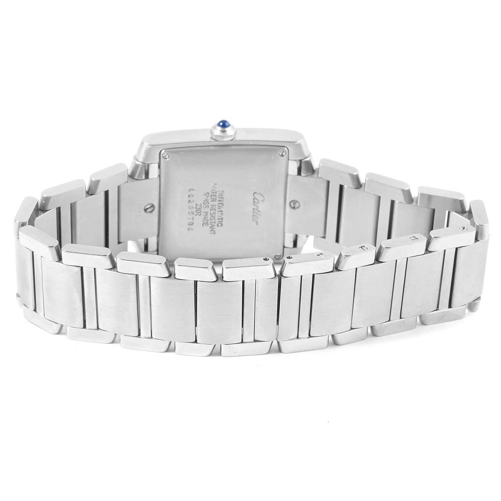 Cartier Tank Francaise Silver Roman Dial Steel Watch W51002Q3 ...