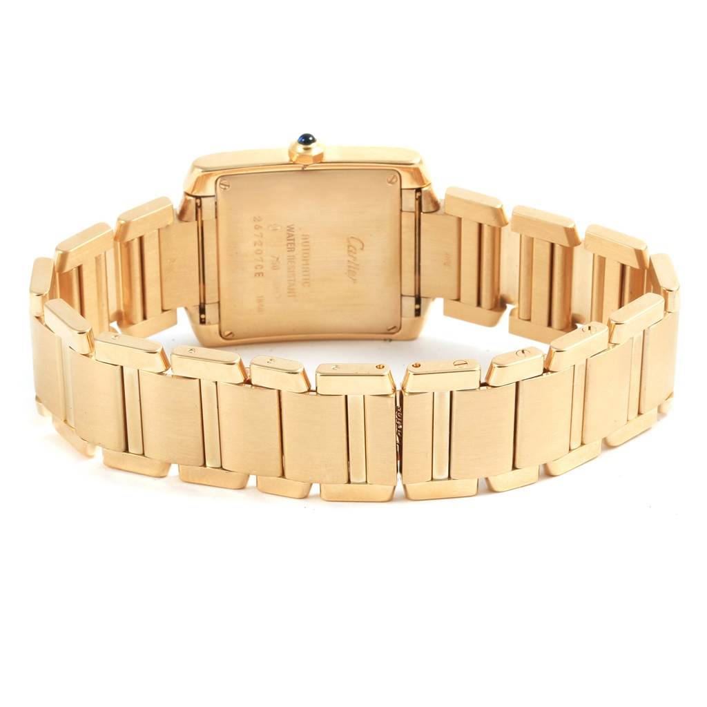 Cartier Tank Francaise Large 18K Yellow Gold Unisex Watch W50001R2 ...