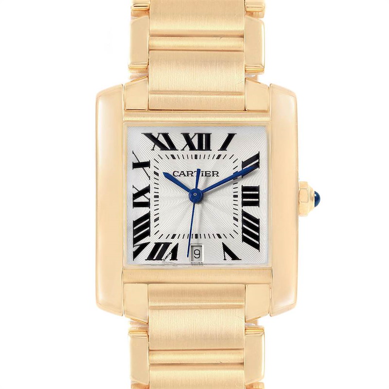 Cartier Tank Francaise Large 18K Yellow Gold Unisex Watch W50001R2 SwissWatchExpo