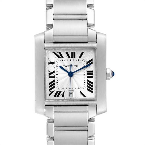 Photo of Cartier Tank Francaise Large Steel Automatic Mens Watch W51002Q3