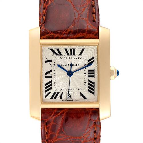 Photo of Cartier Tank Francaise Large Yellow Gold Automatic Mens Watch W5000156
