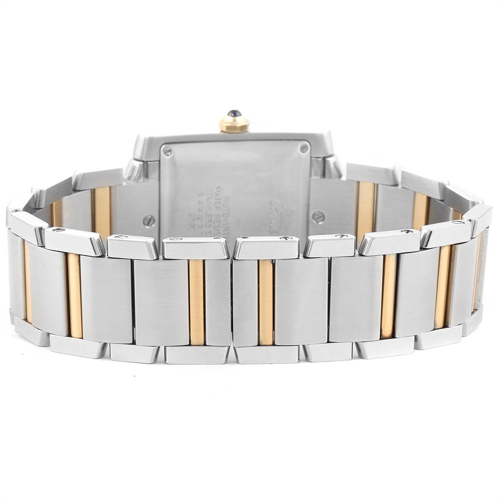 Cartier Tank Francaise Steel Yellow Gold Mens Watch W51005Q4 Box Papers ...