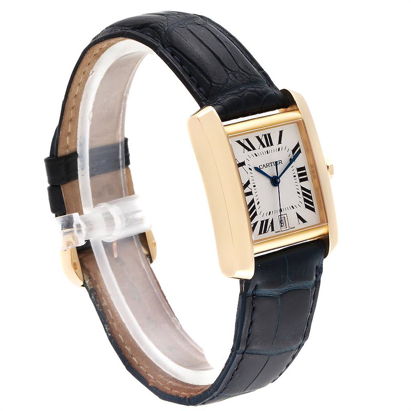 Cartier Tank Francaise 18k Yellow Gold Men's Automatic Watch W5000156