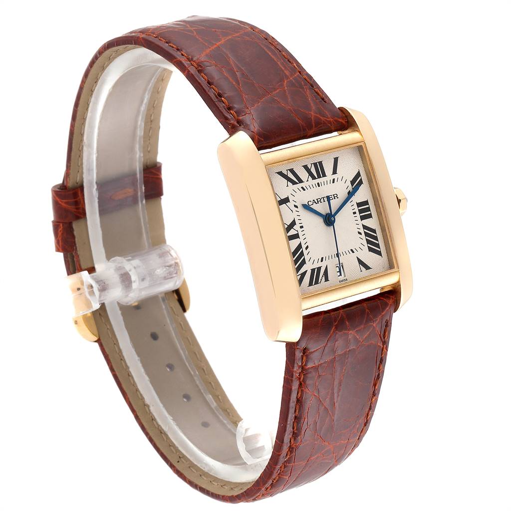 Cartier Tank Francaise Large Yellow Gold Automatic Mens Watch W5000156 ...