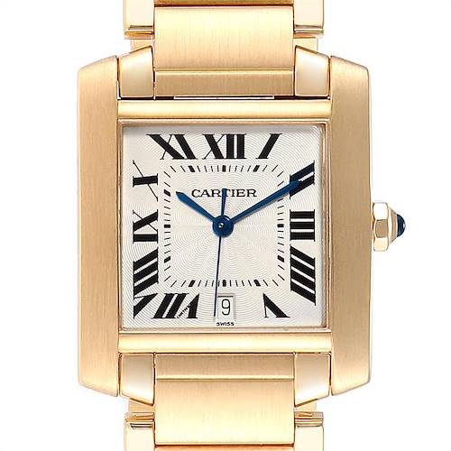 Photo of Cartier Tank Francaise Large Yellow Gold Automatic Mens Watch W50001R2