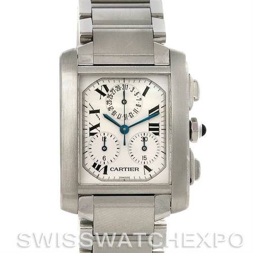 Photo of Cartier Tank Francaise Steel Chronograph Watch W51001Q3