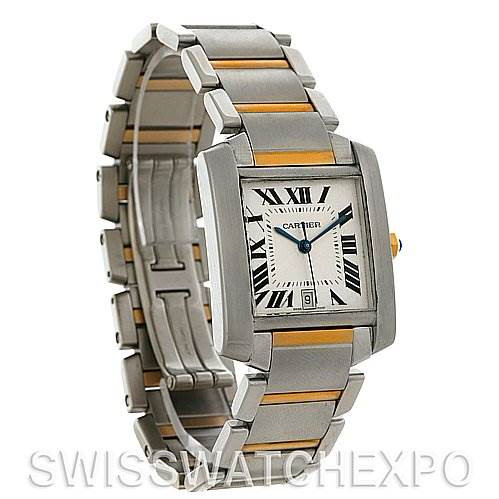 Cartier Tank Francaise Large SS/18K Watch W51005Q4 SwissWatchExpo