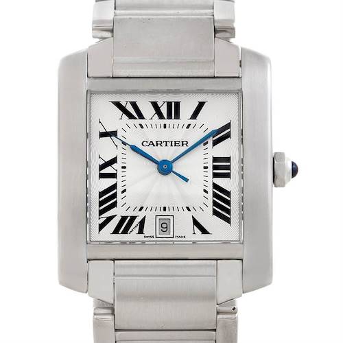 Photo of Cartier Tank Francaise Large Steel Watch W51002Q3