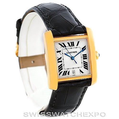 Cartier Tank Francaise Large 18K Yellow Gold Watch W5000156 SwissWatchExpo