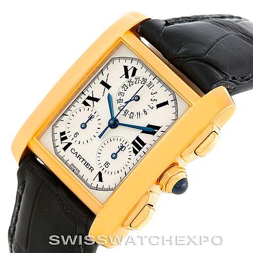 Cartier Tank Francaise Chronograph 18K Yellow Gold Watch W5000556 ...