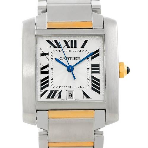 Photo of Cartier Tank Francaise Large Steel and 18K Watch W51005Q4
