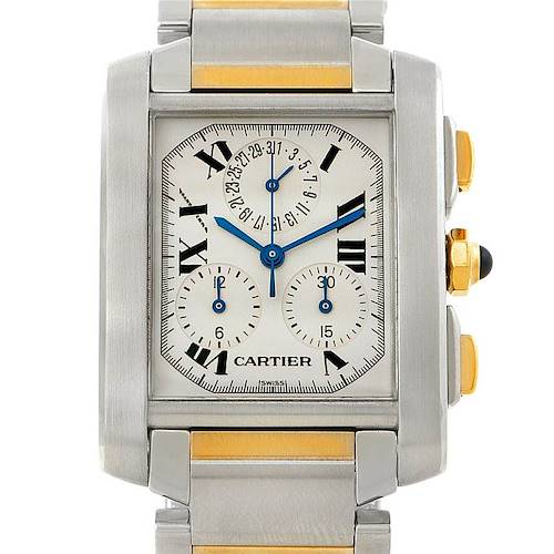Photo of Cartier Tank Francaise Mens Chrongraph Watch W51004Q4