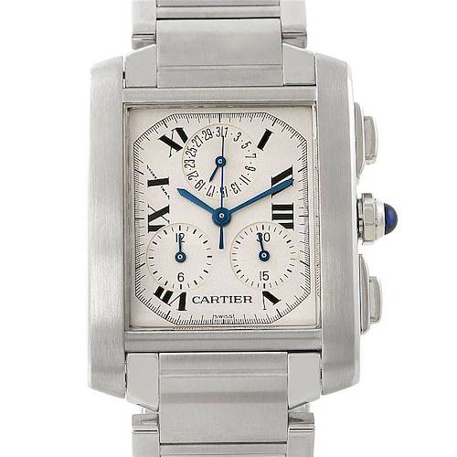 Photo of Cartier Tank Francaise Steel Chronoflex Watch W51001Q3