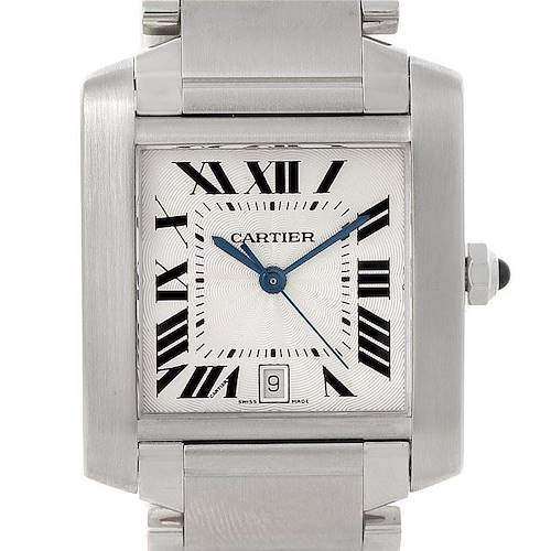 Photo of Cartier Tank Francaise Large Steel Watch W51002Q3