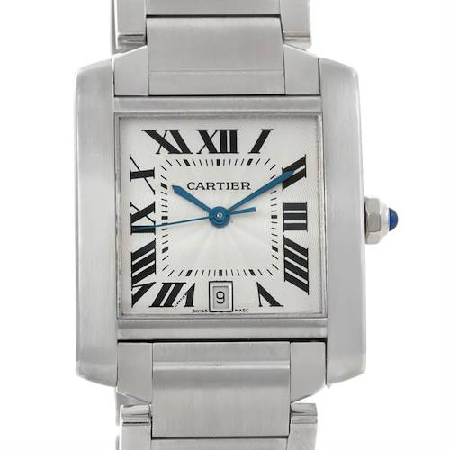 Photo of Cartier Tank Francaise Large Stainless Steel Mens Watch W51002Q3