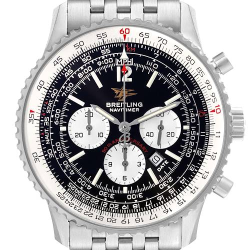 Photo of Breitling Navitimer 50th Anniversary Black Dial Steel Mens Watch A41322
