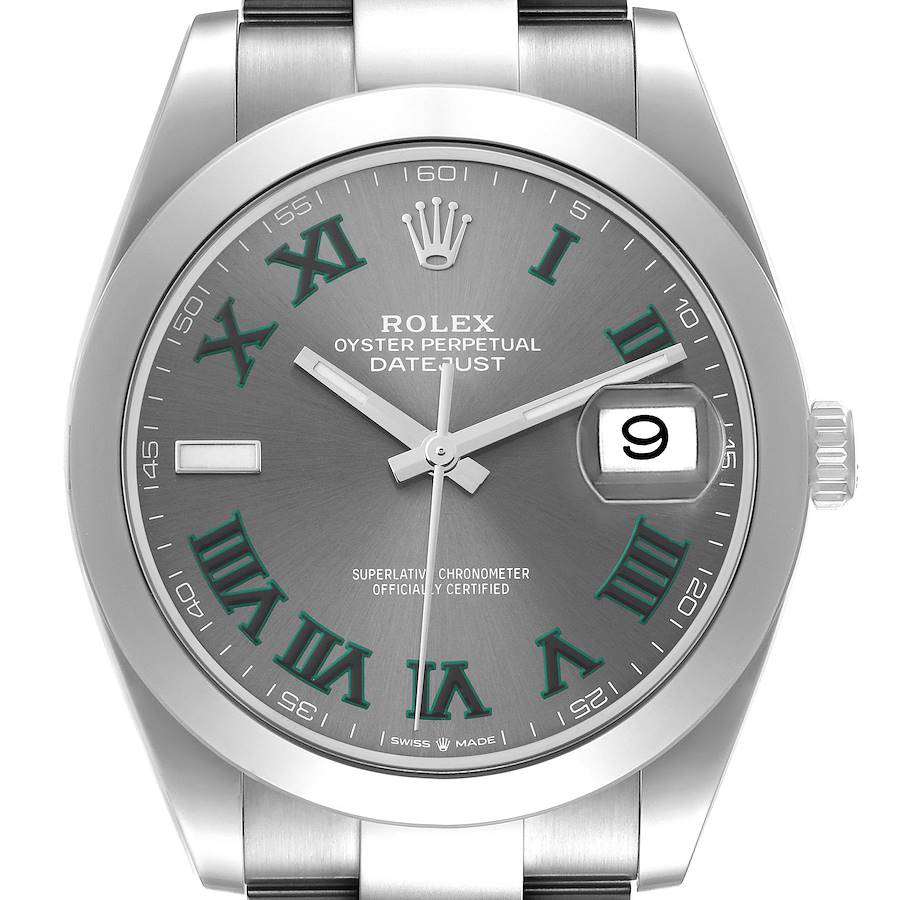 NOT FOR SALE Rolex Datejust 41 Grey Green Wimbledon Dial Steel Mens Watch 126300 Box Card PARTIAL PAYMENT SwissWatchExpo