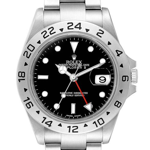 Photo of Rolex Explorer II Black Dial Parachrom Hairspring Mens Watch 16570 Box Card PARTIAL PAYMENT