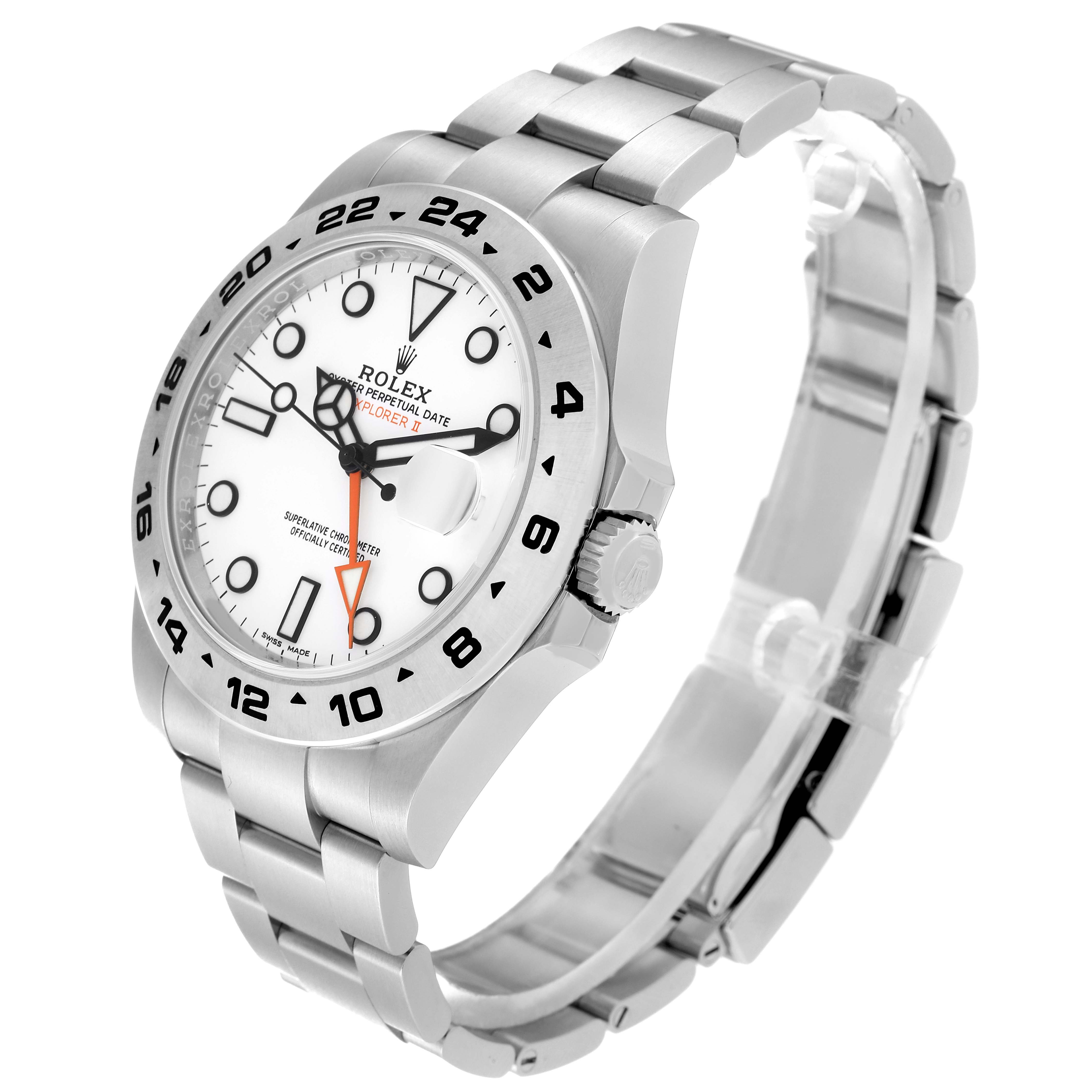 This image shows a Rolex Explorer 216570 Men's Stainless Steel White Dial 216570 Men's Stainless Steel White Dial watch at a three-quarter angle, highlighting the face, bezel, crown, and bracelet.