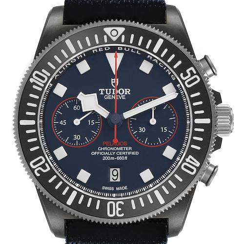 Photo of Tudor Pelagos FXD Alinghi Red Bull Racing Carbon Mens Watch 25807 Box Card