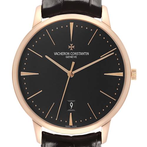 Photo of Vacheron Constantin Patrimony 40 Rose Gold Mens Watch 85180 Papers