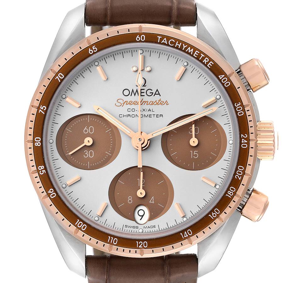 Omega Speedmaster Chronograph Steel Rose Gold Watch 324.23.38.50.02.002 Box Card SwissWatchExpo