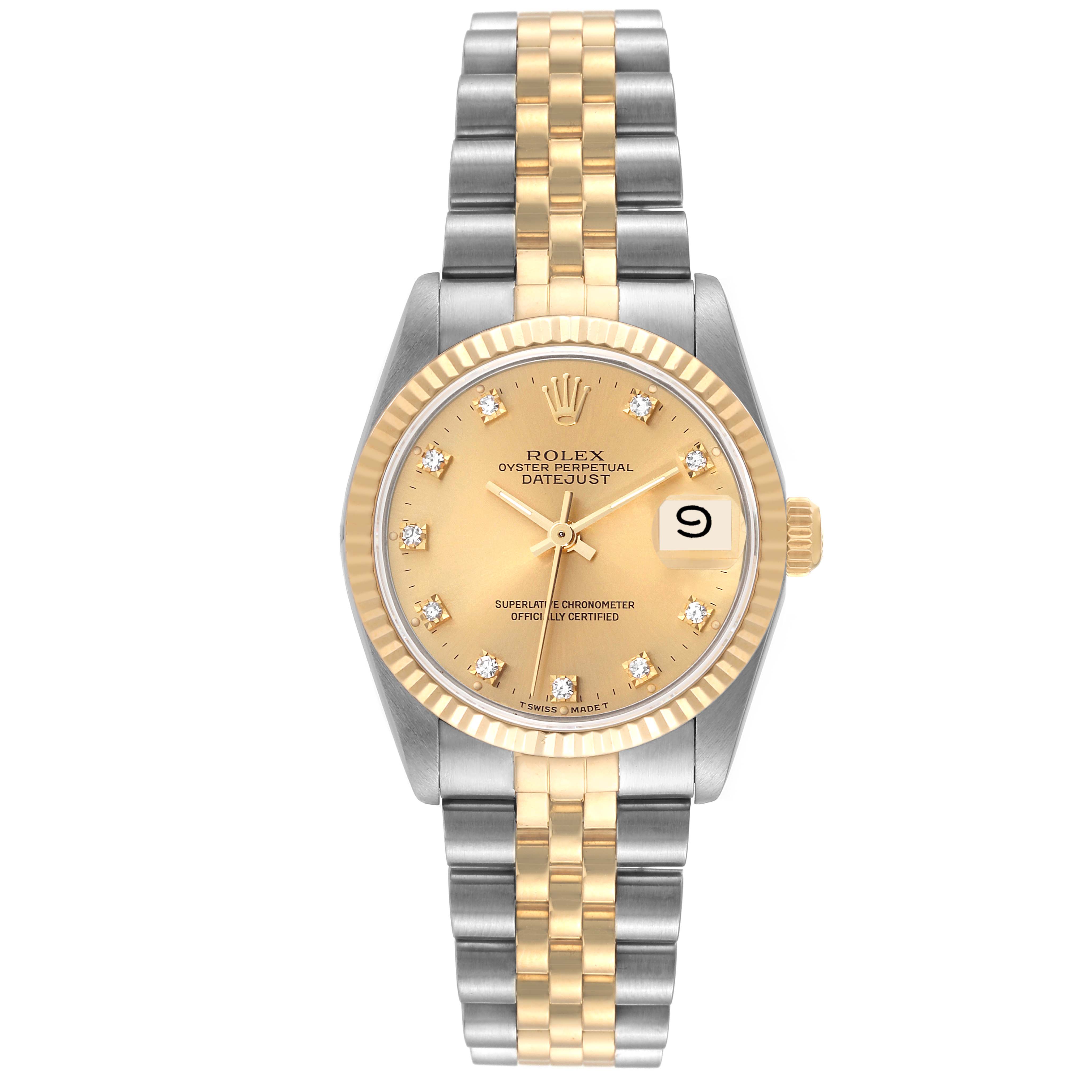ロレックス リューズ 69173 68273 Rolex Mid-Size Steel and Gold (two tone) 68273 | Stock 51773