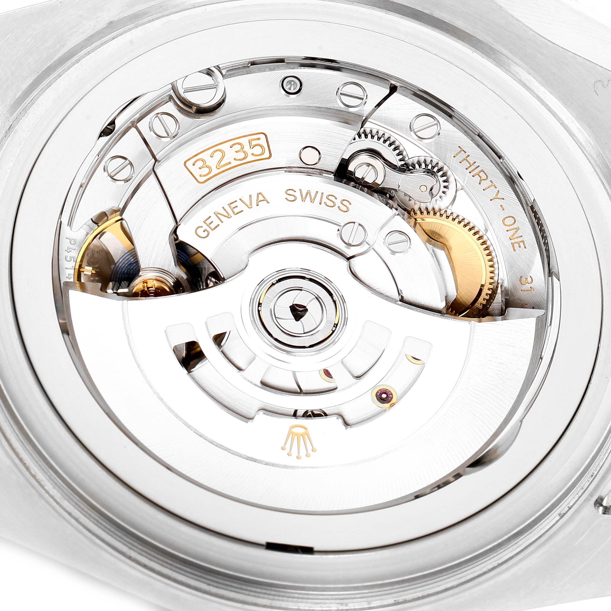 This image shows the movement mechanism of a Rolex Sea-Dweller 126660 Men
s Stainless Steel Blue Dial 126660 Men
s Stainless Steel Blue Dial watch taken from the back.