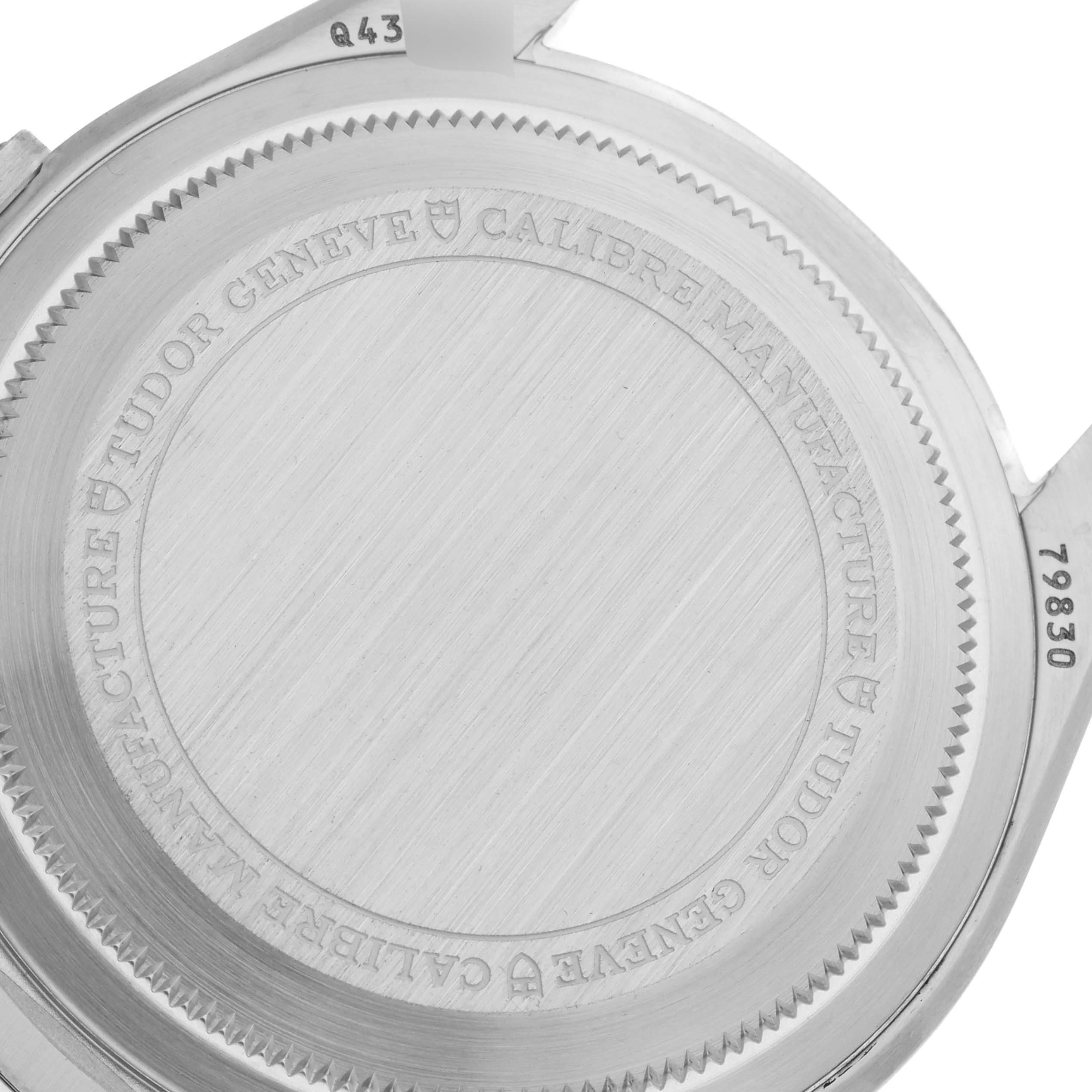 This image shows the case back of the Tudor Heritage Black Bay 79830RB Men
s Stainless Steel Black Dial 79830RB Men
s Stainless Steel Black Dial watch.