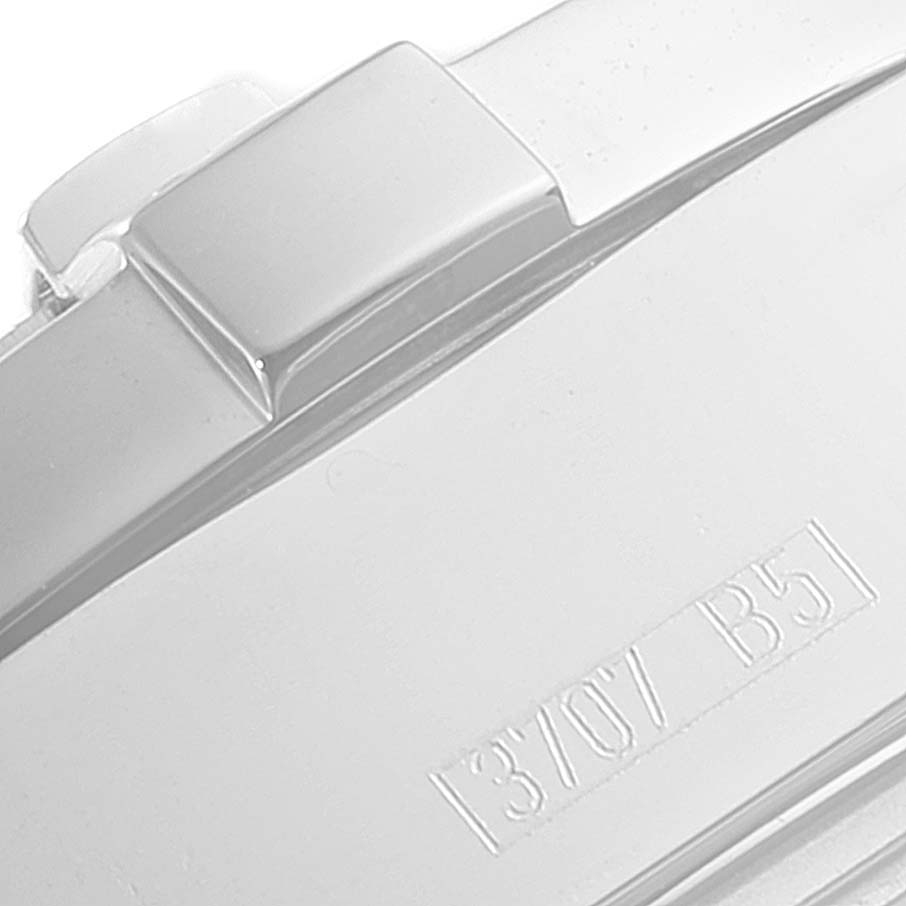 This is a close-up of the clasp on the Breitling Colt A73380 Men's Stainless Steel White Dial A73380 Men's Stainless Steel White Dial watch, showing a part of the band and the engraved model number.