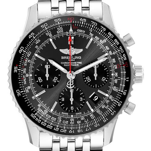 Photo of Breitling Navitimer 01 Grey Dial Limited Edition Mens Watch AB0121 Box Card