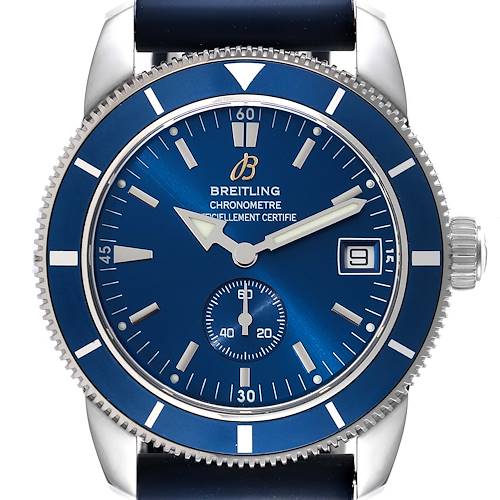 Photo of Breitling Superocean Heritage 38 Blue Dial Steel Mens Watch A37320 Box Papers