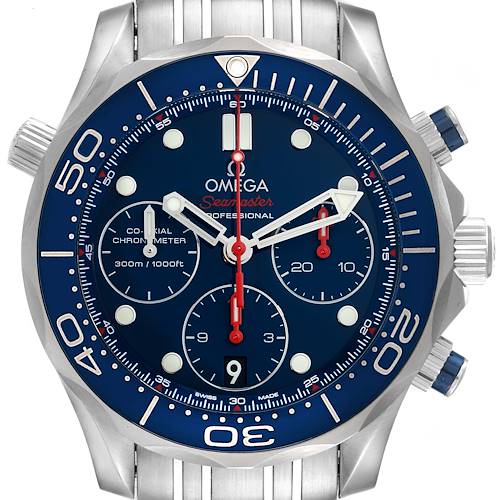 Photo of NOT FOR SALE Omega Seamaster Diver 300M Blue Dial Steel Mens Watch 212.30.42.50.03.001 Box Card PARTIAL PAYMENT