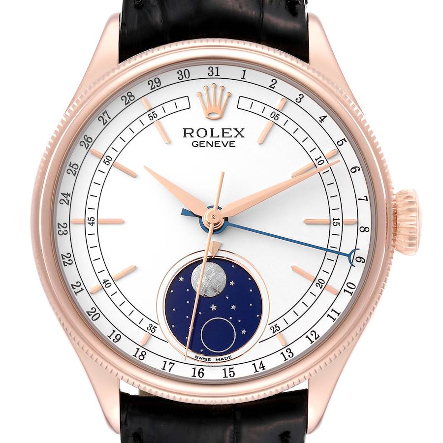 NOT FOR SALE Rolex Cellini Moonphase White Dial Rose Gold Mens Watch 50535 PARTIAL PAYMENT SwissWatchExpo